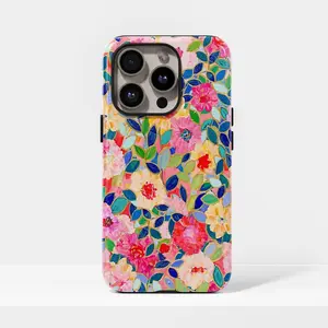 Artistic flower phone case, refreshing case for iphone 17 16 15 14 13 12 11 Plus Pro Max Case,  S25 S24 S23 S22 Plus Ultra