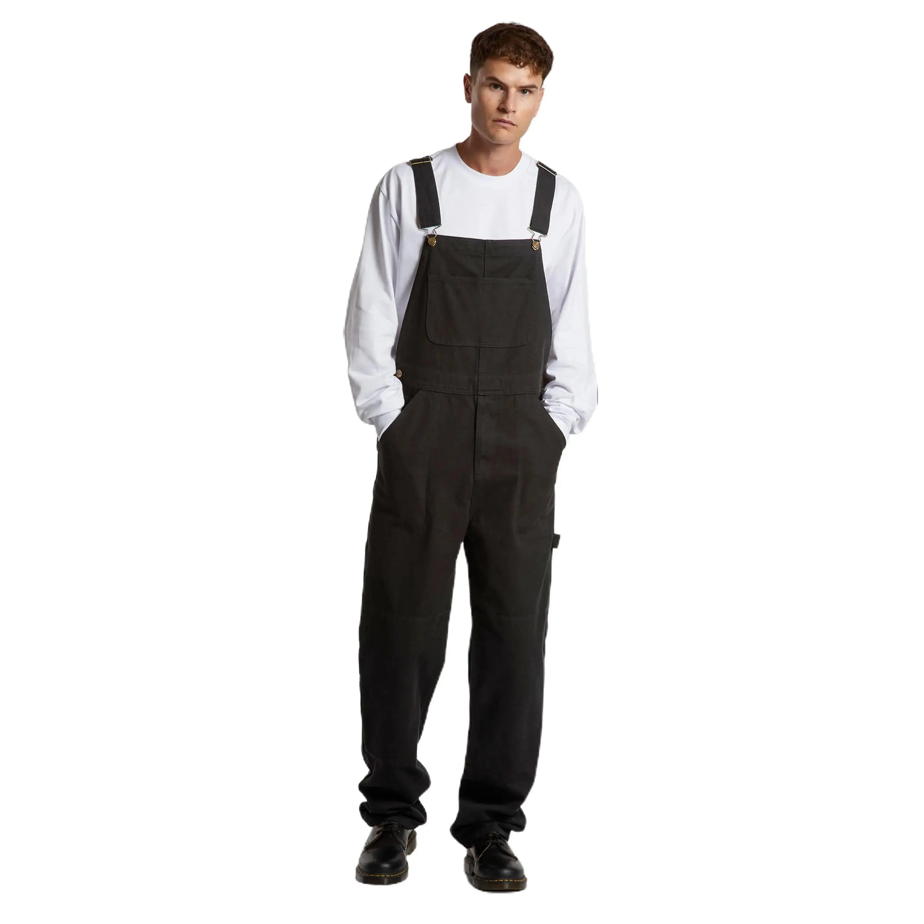 AS Colour Men's Canvas Overalls with 6 Pockets and Top Stitch Detailing
