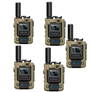 5/6 PACK OMZN K300s Model Global Walkie Talkie with SLM Card, 5000 Mile Range, 6800mAh Battery, 168 Hours Zinc Alloy Body, Noise Cancelling, Type-C Charging
