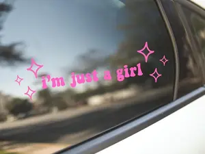I’m just a girl Decal Sticker For Cars, Laptops, Phones, cute sticker, girly sticker, I'm literally just a girl, funny gift for teenage girl