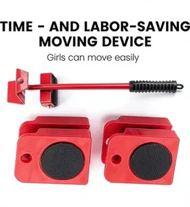 Moving Appliance Pulley and Lifting Roller Tool Kit - Heavy Duty Durable, making moving and rearranging safer, more convenient, and easier.