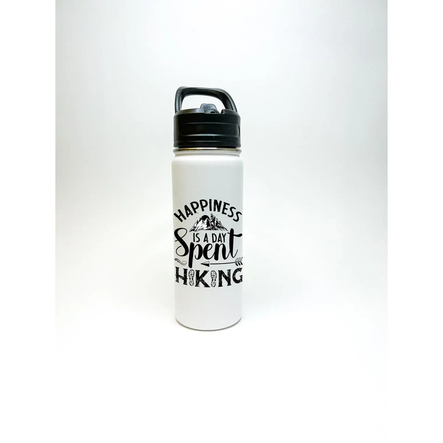 Mirror Mania Personalized Hiking Sports Water Bottle 18/32 oz Stainless Steel Insulated Flask with Handle Custom Engraved Name Leakproof BPA-Free Hot & Cold Travel Thermos for Outdoor Gym Fitness School Office - Drinkware