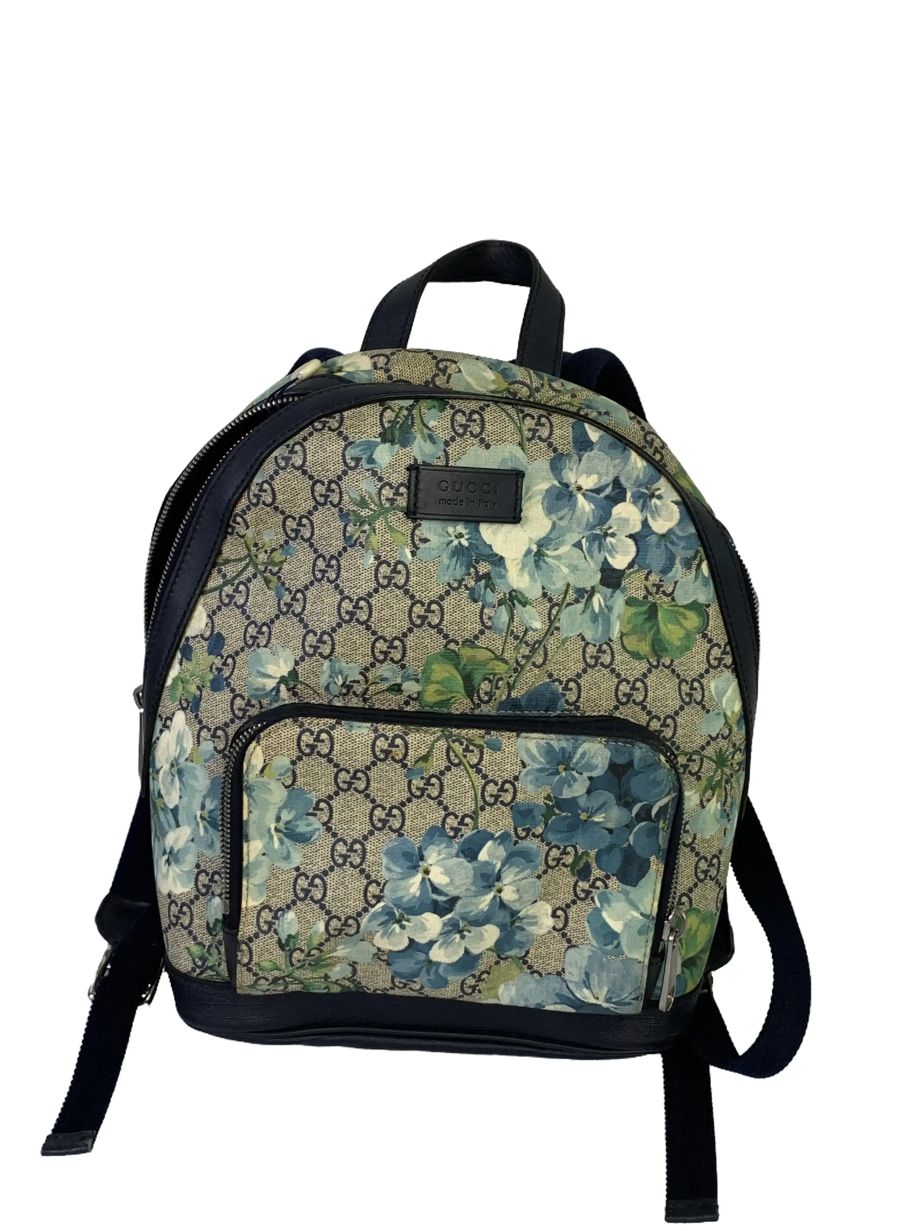 Pre-owned GUCCI Classic Monogram Floral Print Backpack/WJ10201250/1250/GG