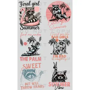 Feral Girl Summer Pre-Made Gang Sheet