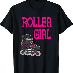 Fun Roller Girl Rollerblading Inline Skating Gift T-shirt