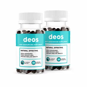 Body Deodorizer Natural Effective Fresh Underarms & Private Area Supplement 30 Capsules Per Bottle with Natural Ingredients