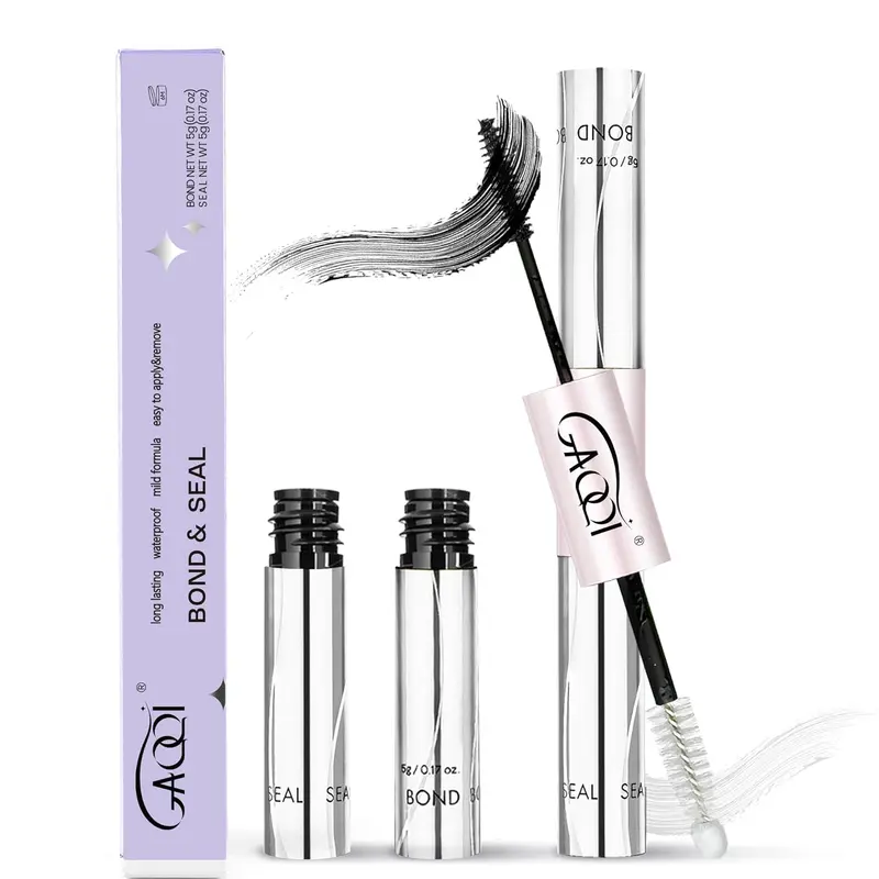 GAQQI Cosmetic Lash Glue - 10ml Liquid Adhesion False Eyelashes & Adhesives for Adults, Strong Long-Lasting Hold (3-7 Days), Waterproof Bond & Seal, Latex-Free, Formaldehyde-Free, Easy-to-Use
