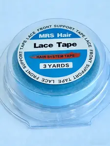 Mrs Hair Lace Wig Tape, 3yards X 0.8cm, Strong Invisible No-Trace, Portable Daily Wear, Protective Shell Included