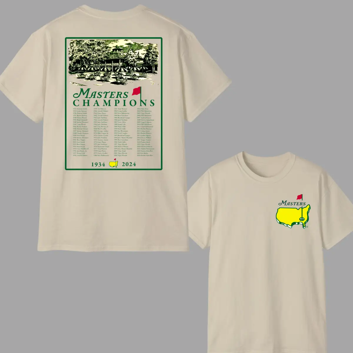 2024 Masters Tournament Augusta 90 Years Shirt, Golf Tournament T-shirt, Masters Golf T-shirt, The Masters Golf Cup Tee For Men, Gifts For Men