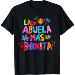 Abvela Latina Grandmother Graphic Tee Trendy Casual Crew Neck Top for Women and Men Ideal Gift