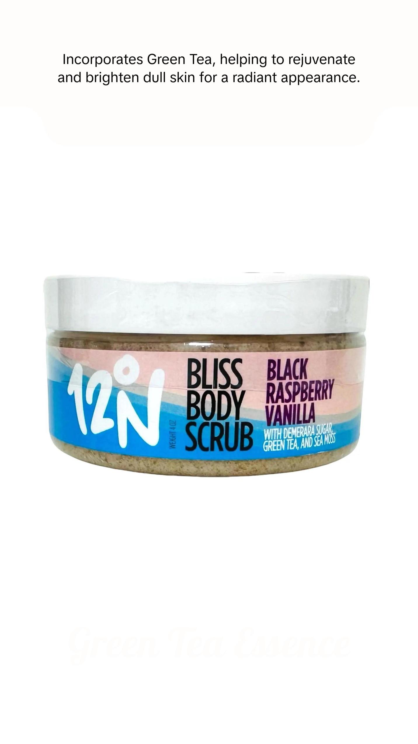 Bliss Body Scrub with Demerara Sugar, Green Tea, & Sea Moss Body Care Exfoliate