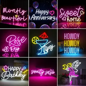 1pcs Neon Sign for Wall Decor, Pink LED Light Series, Novelty Lighting, Colorful Decorative Lights for Girls' Bedroom, Living Room, Bar, Gym, Game Room, Party, Indoor Outdoor Decoration Gift
