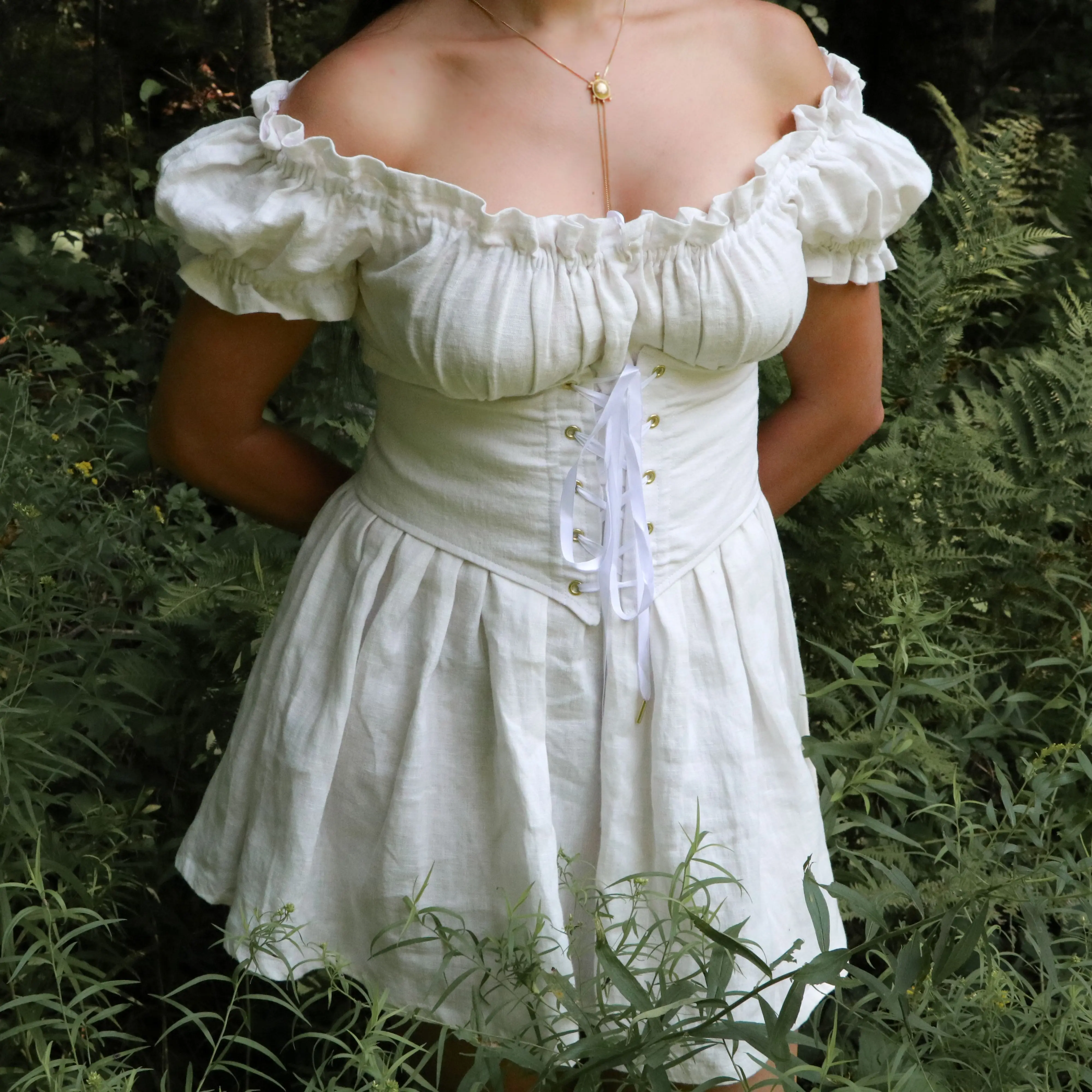 Underbust Belt from Fox & Fern - Renfaire Laceup Belt for Renfaire, Costumes, Cottagecore and Pirate Outfits - Petite through Plus Size
