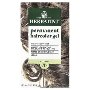 Herbatint Permanent Haircolor Gel, 7N Blonde, 5.75 fl oz (170 ml)