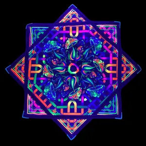 Mushroom Flow Star - Double-Sided (UV Reactive)