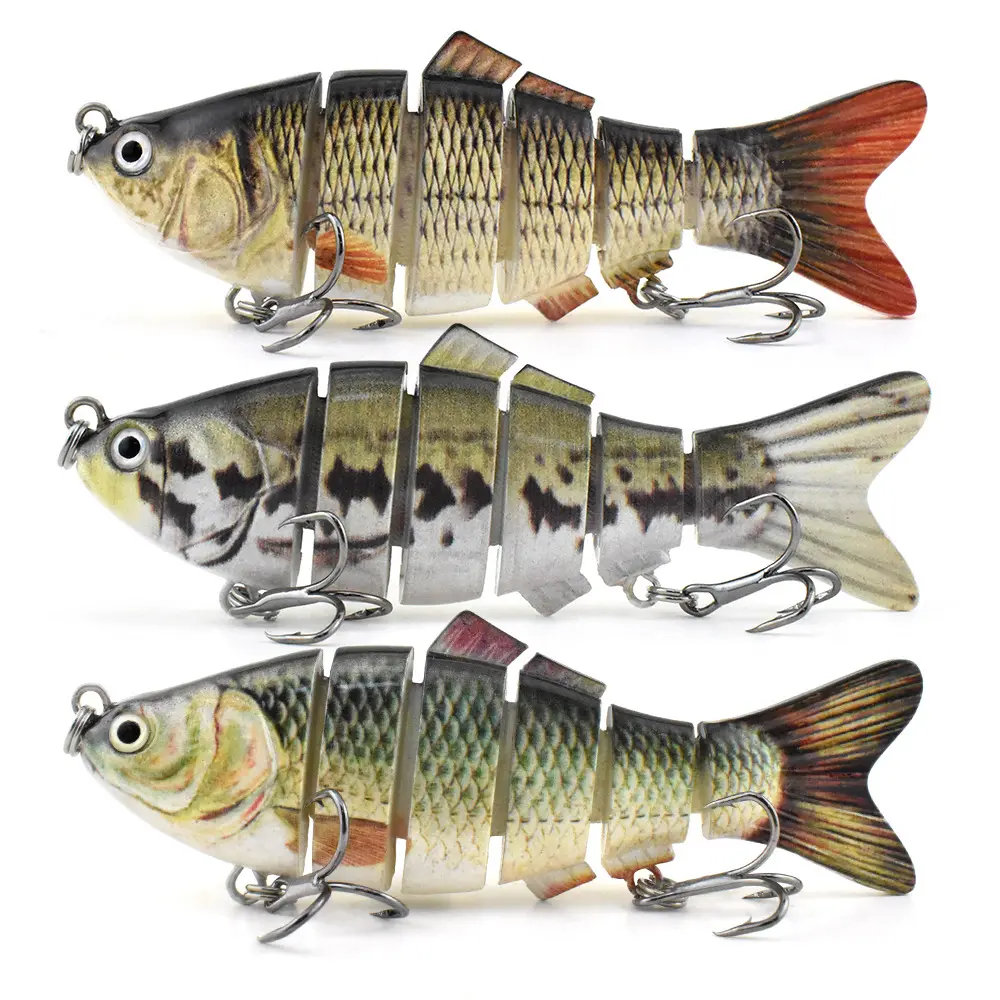 10cm 6-Segment Multi-Jointed Fishing Lure - Realistic Bionic Hard Bait ...
