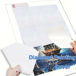 A6 Premium Release Paper (20/30/50/100/200sheets), Double Sided Anti-stick Dustproof Oil Paper, Perfect Accessories for DIY Diamond Arts Colorful Painting, Diamond Art Supplies