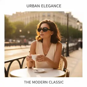 Oval Sunglasses Unisex Transparent Frame, Retro Polarized UV400 Lightweight Multi-Color for Daily Wear Outdoor Casual