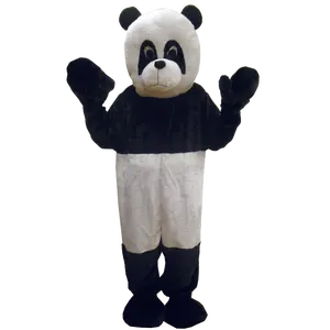 Panda Bear Mascot For Teens - Full Body Zipper Jumpsuit with Head Mask, Hand and Shoe Covers - Giant Panda Costume For Halloween, Animal Theme Party, Role Play -  Cosplay Costume