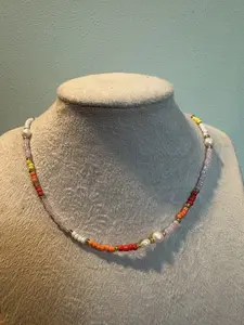 Sunset Beaded Necklace