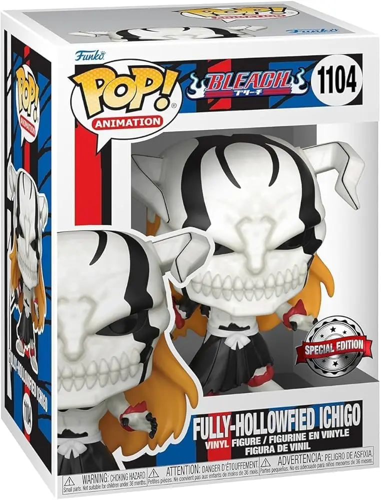 Funko Pop! Bleach - Fully-Hollowfied Ichigo (Common) #1104 Exclusive (Sticker may vary) Collectible Pop Vinyl Figure