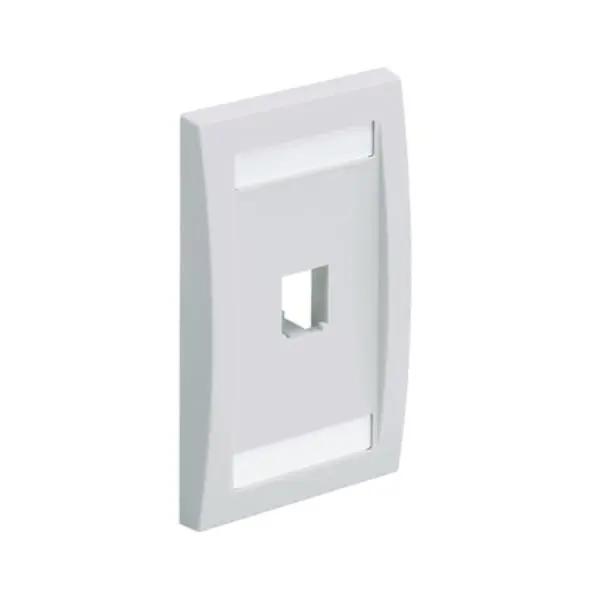Panduit CFPE1WHY Single Gang V Faceplate, White