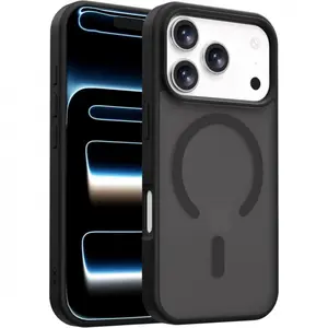 Magnetic Phone Case for iPhone 17, 16E, 15, 14, 13, 12 Pro Max & Pro Plus |   Skin‑Feel Matte, Military Grade Drop Protection, Translucent Matte, Anti‑Scratch & Shockproof Protective Cover