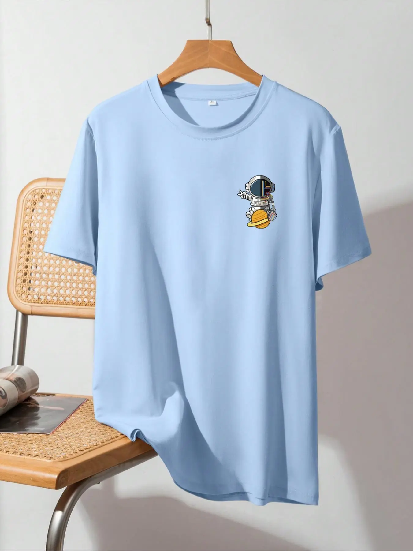 Men's Cartoon Print Round Neck Sleep Pajama Tee, Casual Soft Comfortable Short Sleeve T-shirt for Daily Wear, Home Sleepwear, Women's Sleepwear & Loungewear, Menswear, Cold Weather Gear