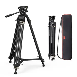 SmallRig AD-01 Video Tripod, 73" Heavy Duty Tripod with 360 Degree Fluid Head and Quick Release Plate for DSLR, Camcorder, Cameras 3751B