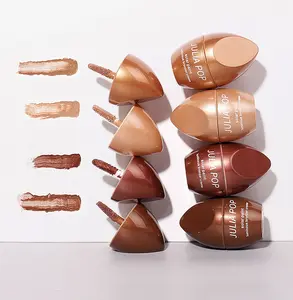 Luminous Bronzer Cream Highlighter Liquid Face Contour Illuminator Makeup Waterproof Long Lasting Matte Bronze Beauty Face Palette Contour Highlight Liquid Bronzer Blush Stick Cosmetic