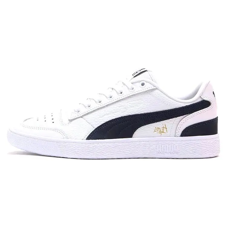 TMC x Puma Ralph Sampson 'White Peacoat' Leather Sneakers, Narrow Fit, Runs Small, Comfortable for Daily Wear