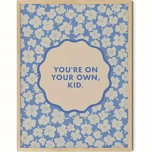 Swift Mid Nights Lyrics Poster - Vintage Blue Floral Wall Art, Aesthetic Room Decor, Unframed Music Print for Daily Office & Valentine's Day, Perfect for Room Decor