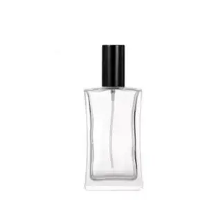 30ml 50ml 100ml High-end large-capacity transparent perfume spray empty bottle with high-quality electroplated aluminum cap, refillable perfume spray empty bottle, suitable for storing perfume essential oils, a bottle that perfume enthusiasts can collect