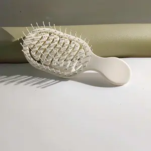 Mini Hollow Design Comb, Portable 2-in-1 Dry and Wet Detangling Brush, Essential Summer Travel Accessory, Women's Hair Decor and Back-to-School Essential, Detangling Hairbrush