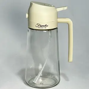 2 in 1 Oil Dispenser Bottle - Kitchen Utensil for Cooking and Frying - Utensils