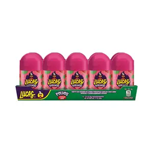Lucas Polvos Watermelon Powder Candy (10 Count), Sweet, Savory, Mexican Candy, Dulces Mexicanos Snack Candies Tangy