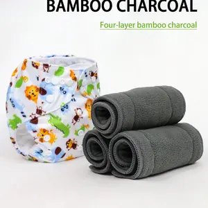 5/10/15/20 Pack Superfine Fiber Diapers, Breathable and Washable, High Absorbency, Eco-Friendly and Cost-Effective, Reusable Baby Diapers