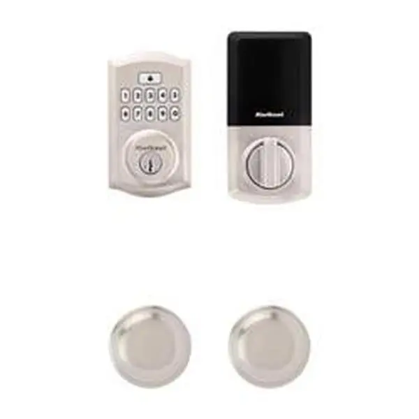 Kwikset 5038900 Single Cylinder Smart Code Metal Digital & Electronic Deadbolt - Satin Nickel, 2-Pack for Keyless Entry Solutions, Home Protection Door Locks