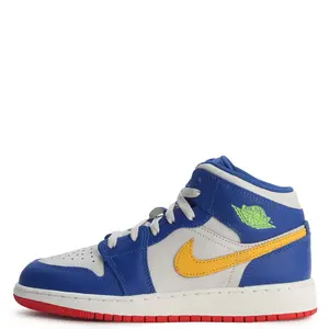 Youth Jordan 1 Mid BG Racer Blue/Speed Red-Gold (IM6562 445) (GS)