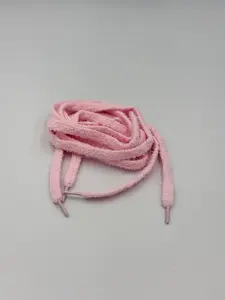 Pink Fuzzy Sneaker Laces