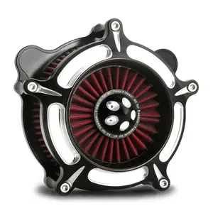 Turbine Air Cleaner For Harley Big Twin 1993-2015 Red Element Touring Road King FLHR/I 2002-2007