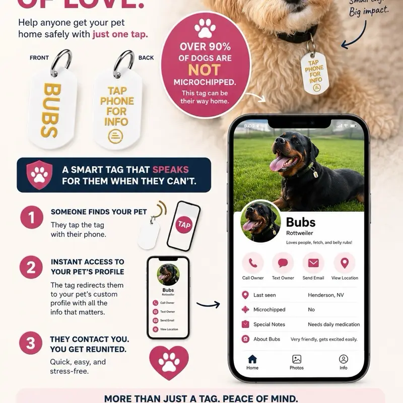Custom Emergency Pet Tag