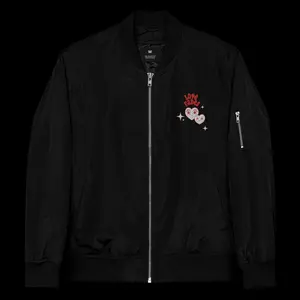 LoveFades "Lil Guy" Unisex Bomber Jacket Black