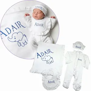 Baby white clothing Ruffle Set