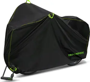 Topcrown Waterproof Outdoor Cover - UV, Rain, Dust, Wind Protection for 1 Bikes, XL Size Fits Up to 29 in Wheels, Includes Storage Bag