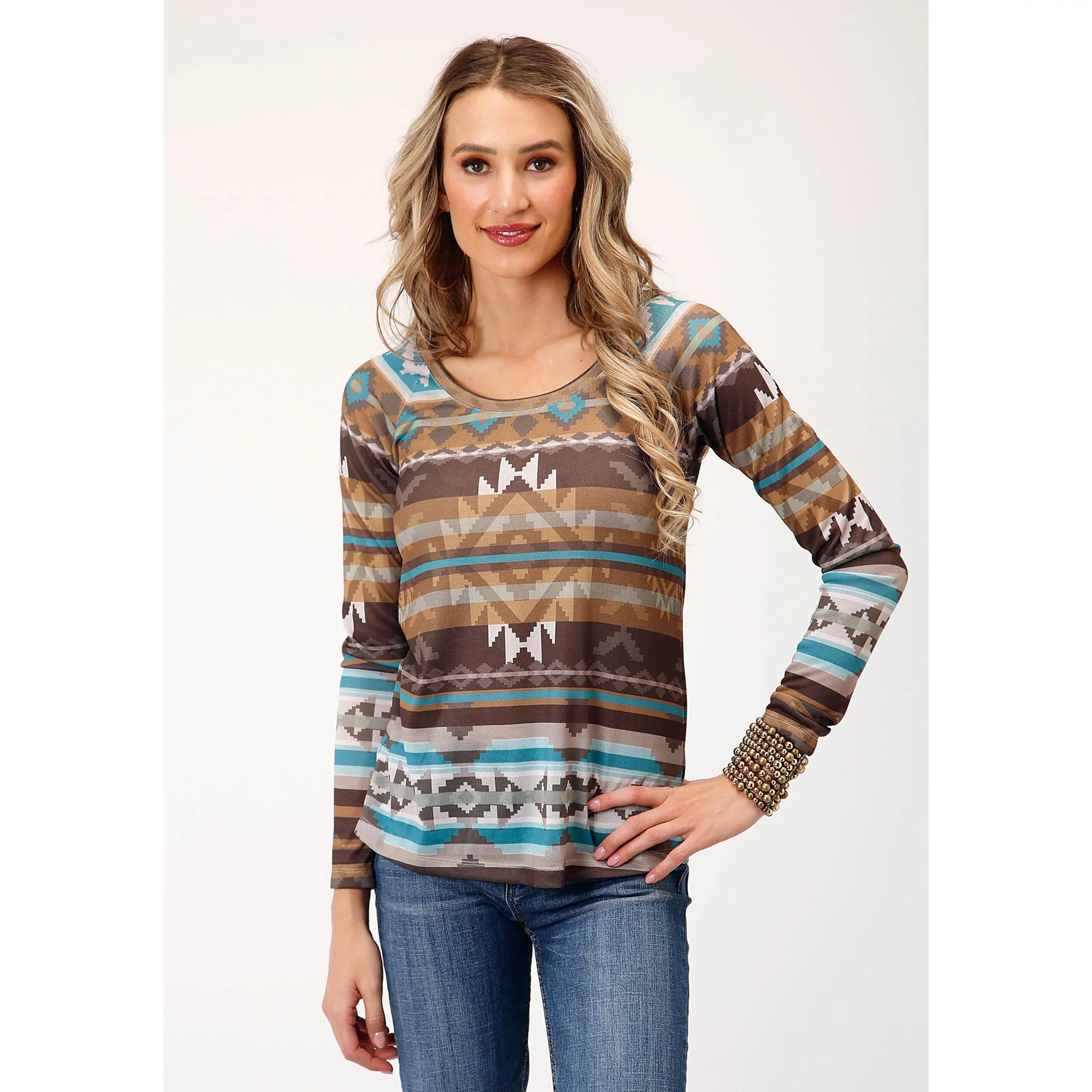 Womens Long Sleeve Knit Sweater Knit Jersey Top Top