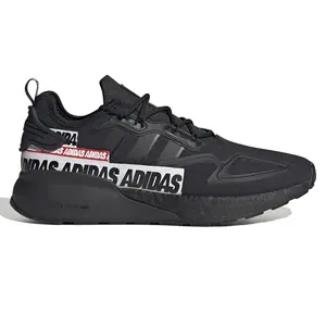 adidas Mens Zx 2K Boost Lace Up Sneakers Shoes Casual - Black adidas Mens Zx 2K Boost Lace Up Sneakers Shoes Casual - Black