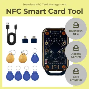 Bluetooth NFC Smart Card Tool - Access Control &Elevator Card Reader/Emulator, Detection Card, ResetVersion Bluetooth NFC Smart Card Tool - Access Control &Elevator Card Reader/Emulator, Detection Card, ResetVersion