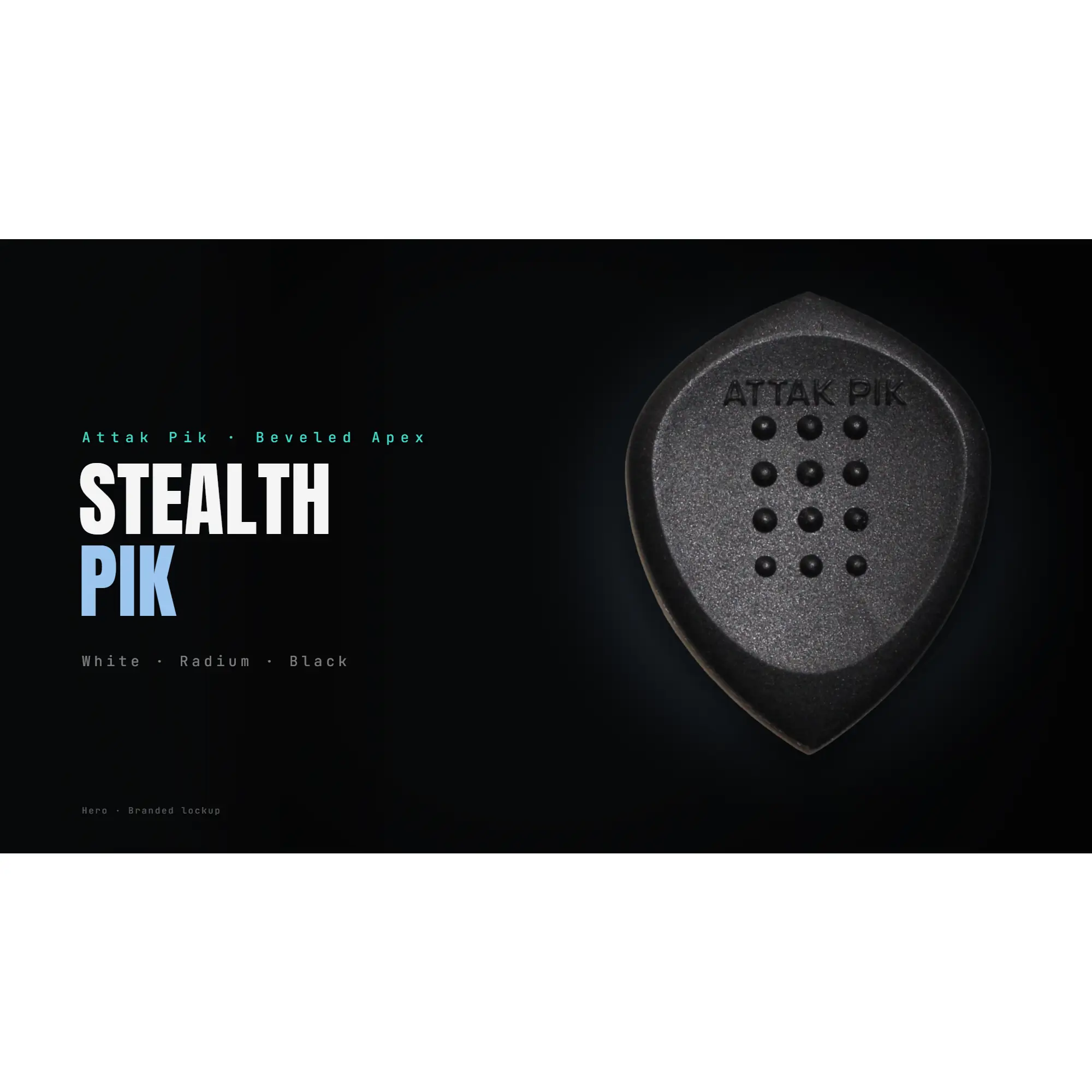 Acoustik Attak Stealth Guitar Pick by AttakPik