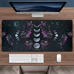 Botanical Vintage Aesthetic Floral Design Mouse Pad, Large Game Mouse Pad, Aesthetic Desktop Decoration Protective Pad, Multi-size Mouse Pad for Laptop, Desktop Computer Games, Desk Accessories